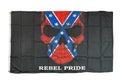 3'x5' Confederate Skull Polyester Flag