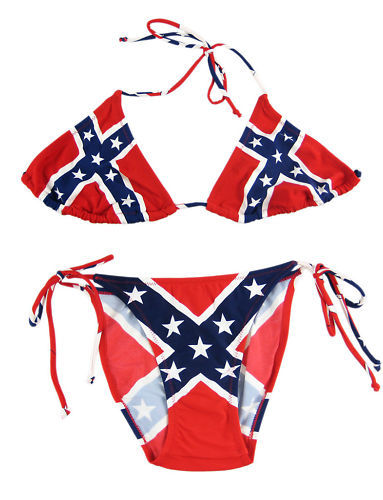 Rebel Flag String Bikini
